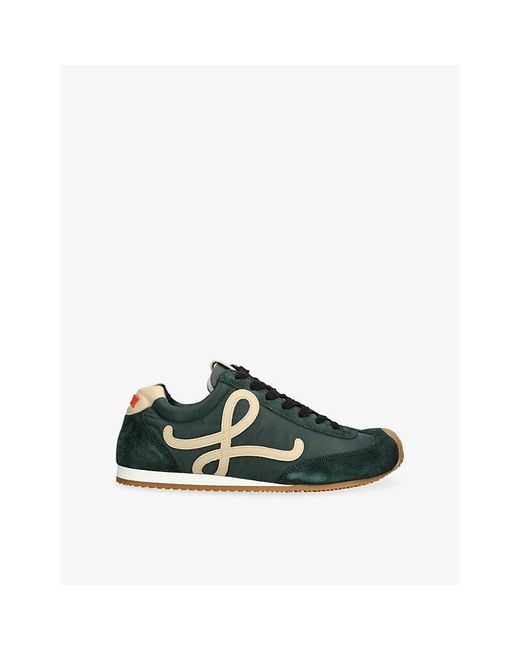 Loewe Green Ballet Runner 2.0 Suede Trainers