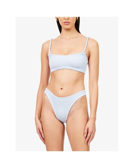 Hunza G Blue Phoebe Bikini Set