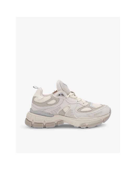 Axel Arigato White Sphere Runner Leather And Mesh Low-top Trainers