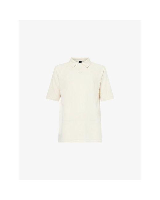 Oakley White Fusion Short-Sleeve Stretch-Jersey Polo Top for men