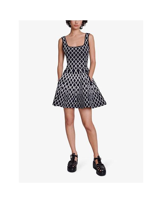 Black and white square dress 2025