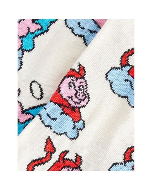 Happy Socks Motorbike Cotton-Blend Crew Socks in Blue for Men | UK