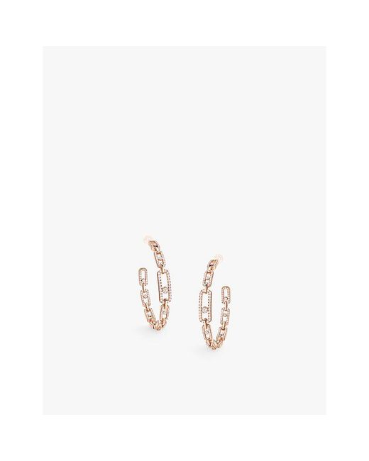 Messika Metallic Move Link Medium 18Ct- And 2.12Ct Diamond Earrings
