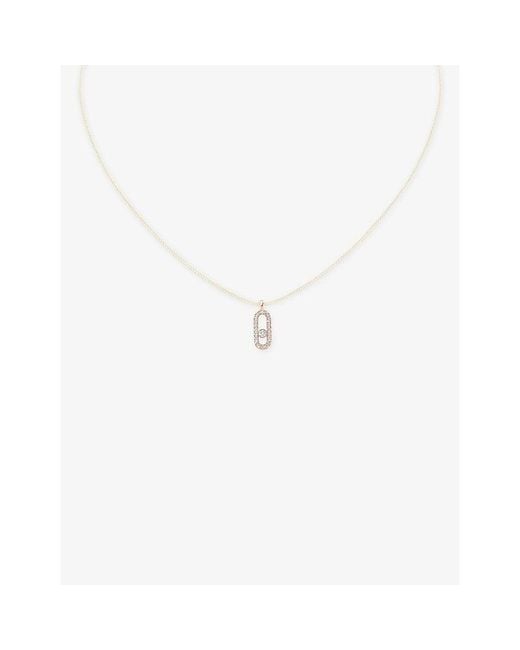 Messika White Cares 18Ct- And 0.09Ct Diamond Cord Necklace