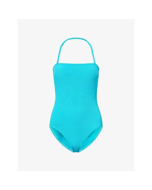 Seafolly Blue Sea Dive Bandeau Swimsuit