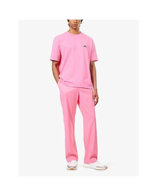 J.Lindeberg Pink 30Y Devyn Golf Woven Trousers for men