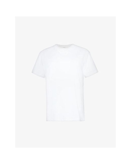 Wardrobe NYC White Crewneck Cotton-jersey T-shirt