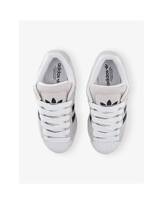 Adidas White Superstar Suede Trainers for men