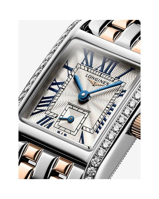 Longines White L5.200.5.79.7 Mini Dolcevita Stainless-Steel And 0.456Ct Diamond Quartz Watch