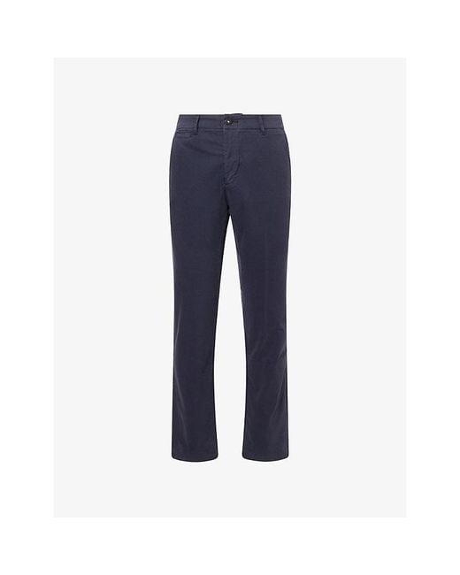 PAIGE Blue Vincent Five-Pocket Cotton-Chino Trousers for men