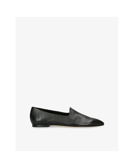 Aeyde Black Vanna Leather Loafers