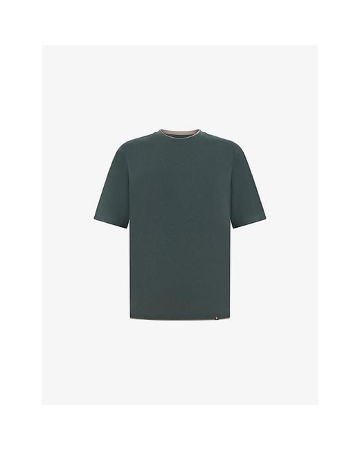 Boggi Green Relaxed-Fit Pima-Cotton T-Shirt for men