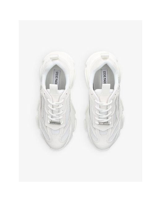 Steve Madden White Possession-E Sneakers