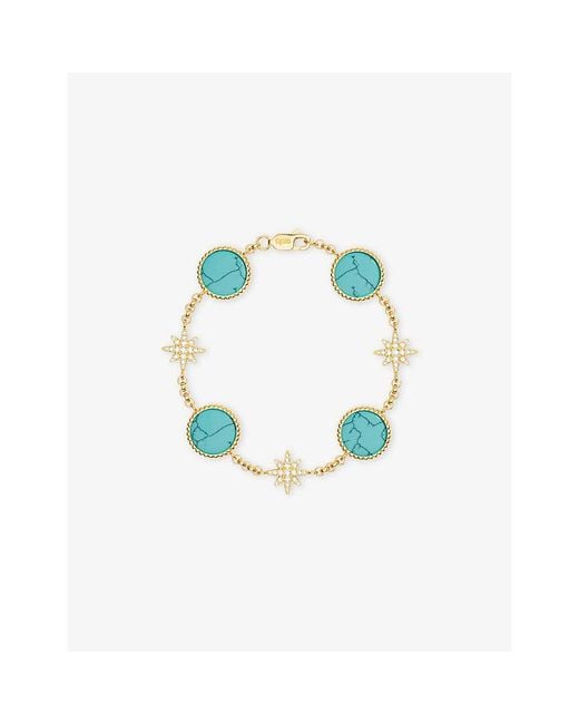 Apm Monaco Blue Lagoon Météorites 18Ct-Plated Bracelet