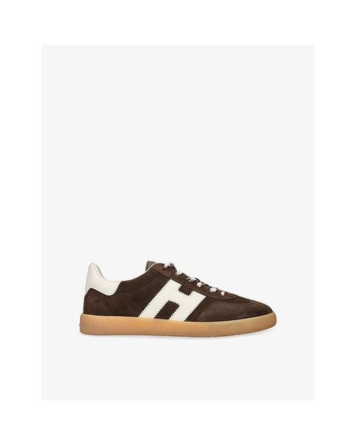 Hogan Brown Cool Suede Trainers for men