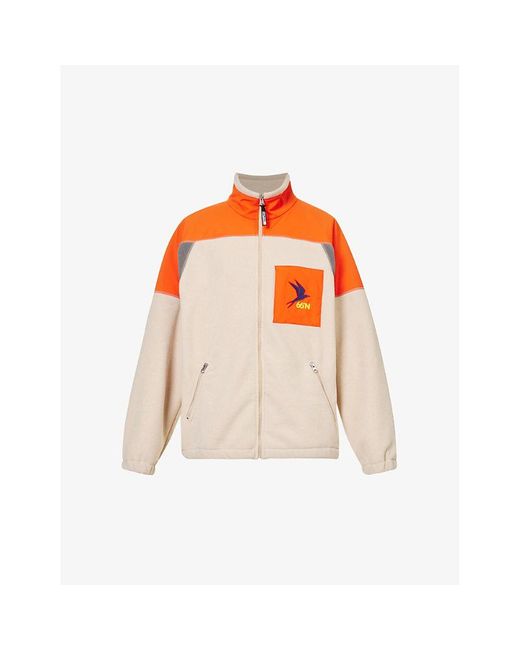 66 North Orange Exclusive Unisex Kria Funnel-neck Fleece Jacket