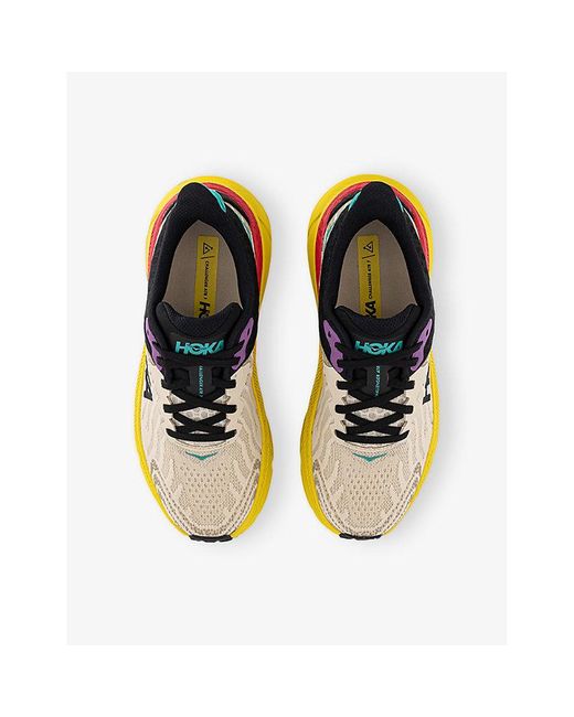 Hoka One One Yellow Challenger Atr 7 Mesh Trainers