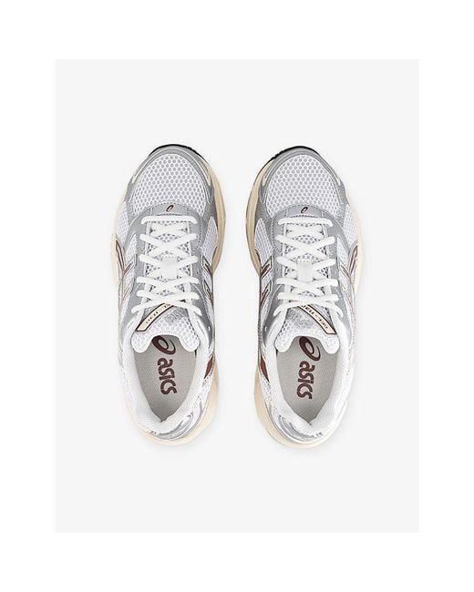 Asics White Gel 1130 Leather And Mesh Trainers