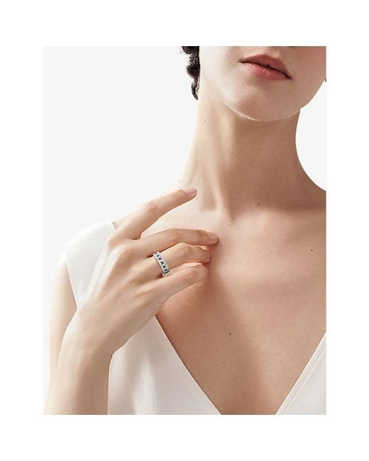 Tiffany & Co White Tiffany T True Wide 18Ct- And 0.99Ct Brilliant-Cut Diamond Ring