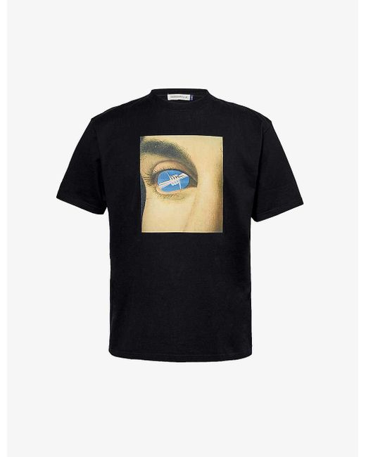 Undercover Black Graphic-print Cotton-jersey T-shirt X for men