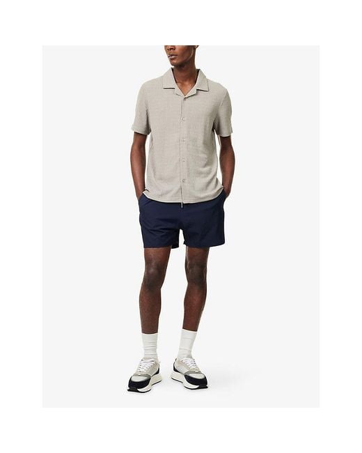 Arne Natural Beach Textured Stretch-Woven Shirt for men