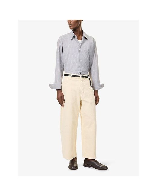 Studio Nicholson Natural Wide-Leg Corduroy Trousers for men