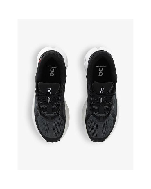 On Shoes Black Cloudrunner 2 Mesh Low-Top Trainers