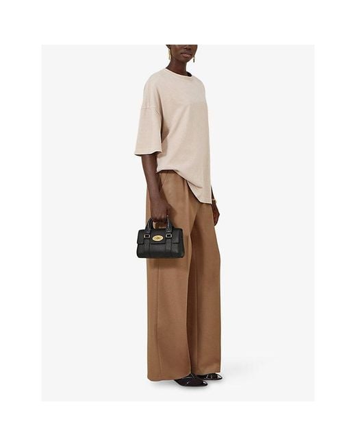 Mulberry Black Bayswater Mini Leather Top-Handle Bag
