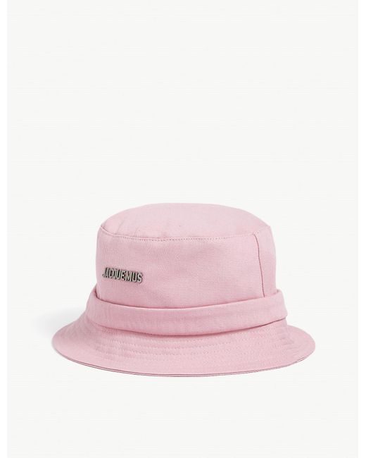 Jacquemus Pink Le Bob Gadjo Cotton Bucket Hat
