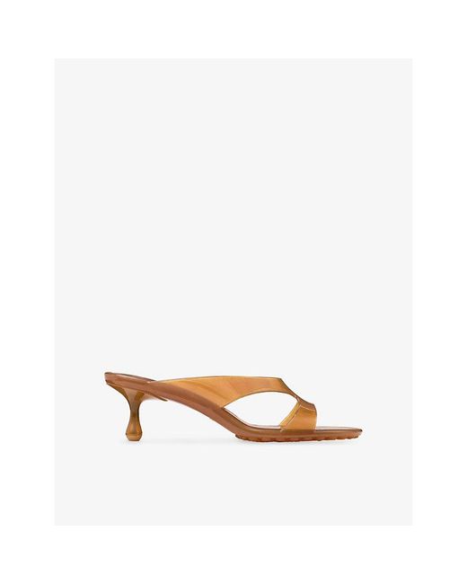 Jimmy Choo Yellow Jelly Drop 50 Jelly Sandals