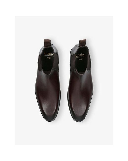 Loake Black Mcbride Leather Chelsea Boots for men