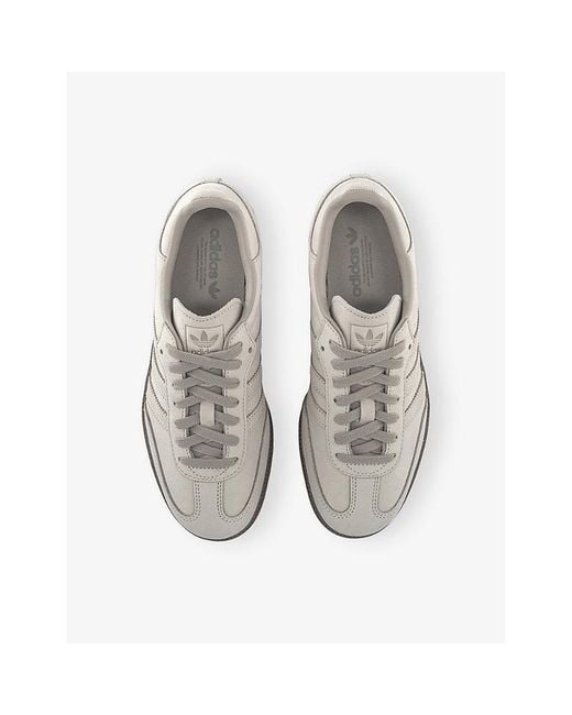 Adidas White Samba Og Suede Trainers