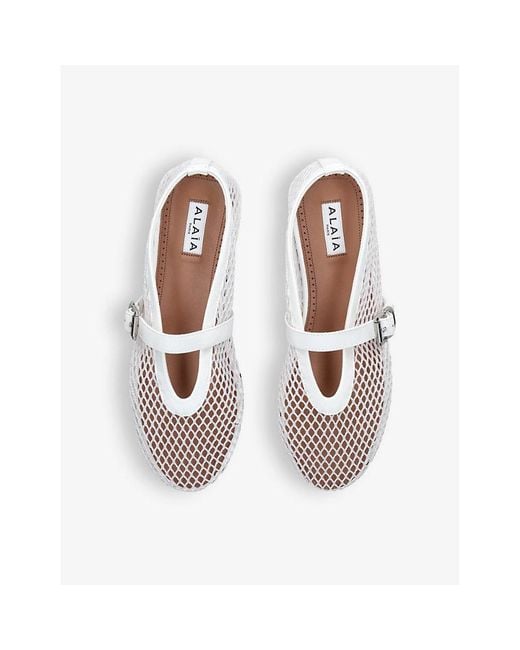 Alaïa White Ballerina Flat