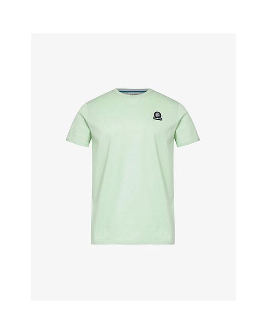 Sandbanks Green Brand-badge Organic-cotton Jersey T-shirt Xx for men