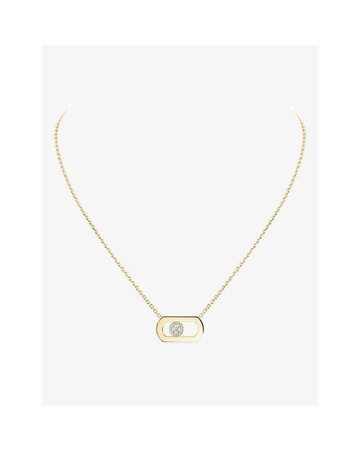 Messika Metallic So Move 18Ct And 0.65Ct Diamond Pendant Necklace