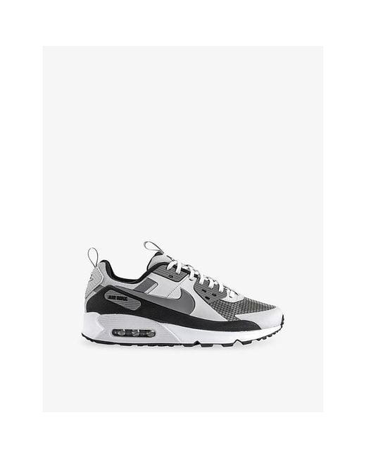 Nike White Air Max 90 Drift Leather And Mesh Trainers for men