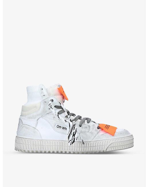 Off-White c/o Virgil Abloh White Off-court 3.0 Suede And Canvas High-top Trainers for men