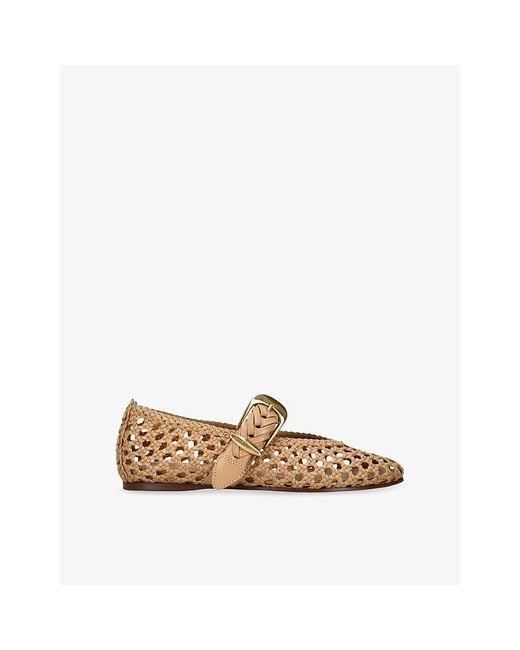 Zimmermann Natural Helix Ballerina Leather Flats