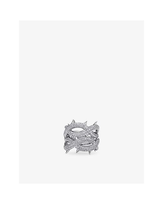 Alex Moss White Crown Of Thorns 14Ct- And 3.61Ct Diamond Ring