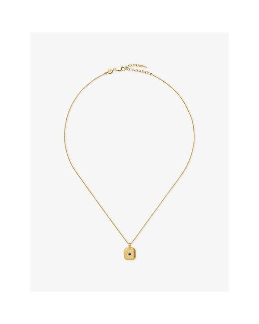 Missoma Metallic September Birthstone 18Ct Vermeil Plated Sterling Pendant Necklace