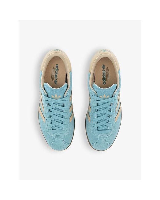 Adidas Blue Easy Mint Crystal Sand Gazelle 85 Suede Low-top Trainers