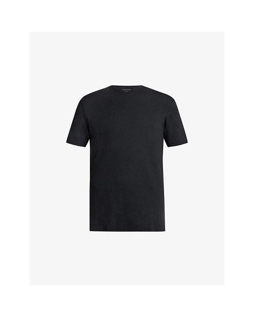 AllSaints Black Figure Regular-Fit Short-Sleeve Cotton T-Shirt for men