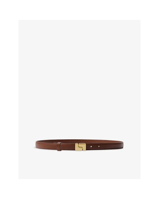 Soeur Brown Ninon Mini Leather Belt