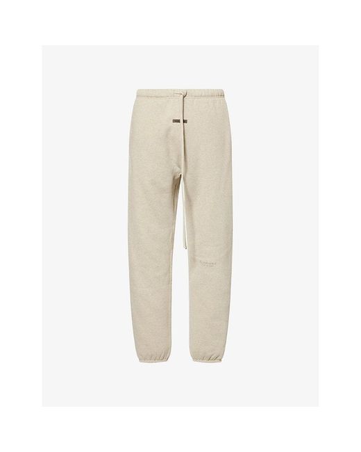 Fear Of God Natural Logo-Embroidered Cotton-Blend Jogging Bottoms for men
