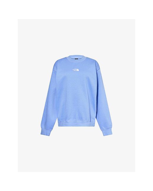 The North Face Blue Essential Oversize Cotton-Blend Sweatshirt