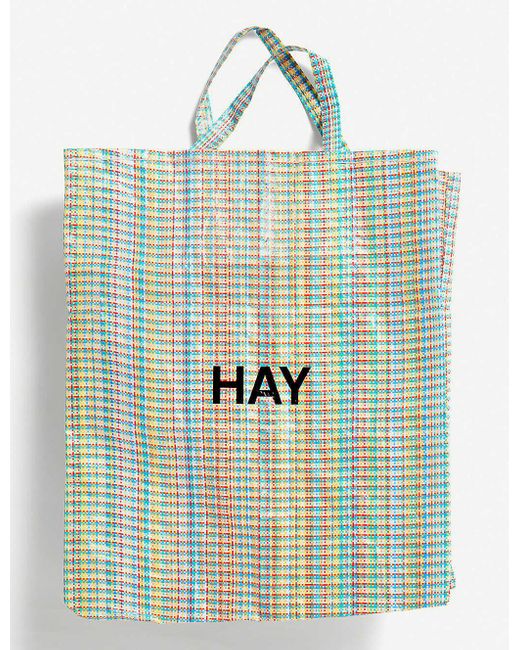 Hay Multicolor Check Xl Tote Mesh Bag