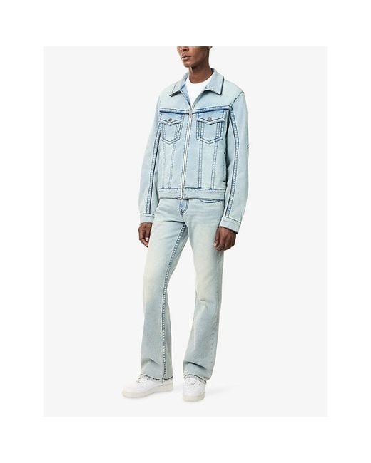 True Religion Blue Billy Big T Flap-Pocket Stretch-Denim Jeans for men