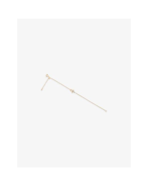 Kismet by Milka Metallic Ankh 0.03Ct Diamond Chain Bracelet