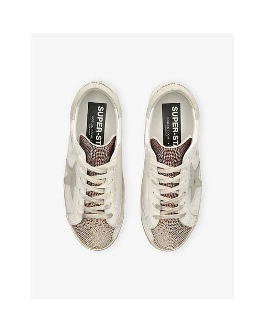 Golden Goose Deluxe Brand Natural Superstar Leather Trainers