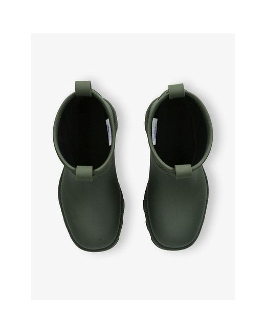 Burberry Green Marsh Stamp Low Rubber Boots